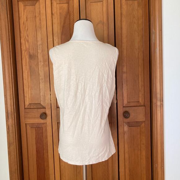 Coldwater Creek Beige Stretch Pullover Top, Size M - Picture 3 of 6